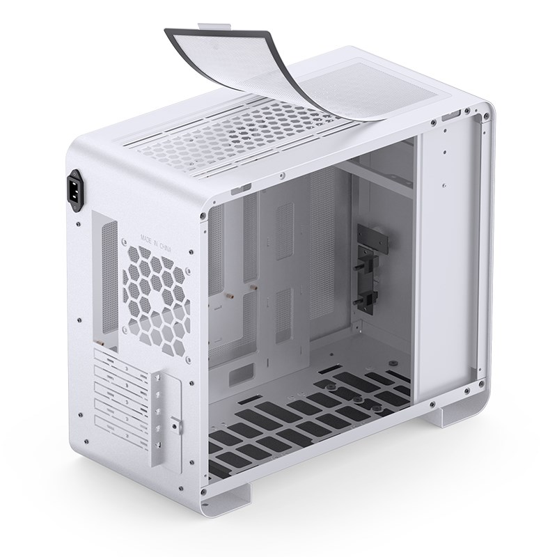 Kućište za računalo JONSBO U4 Mini Micro-ATX, kaljeno staklo - bijelo-11