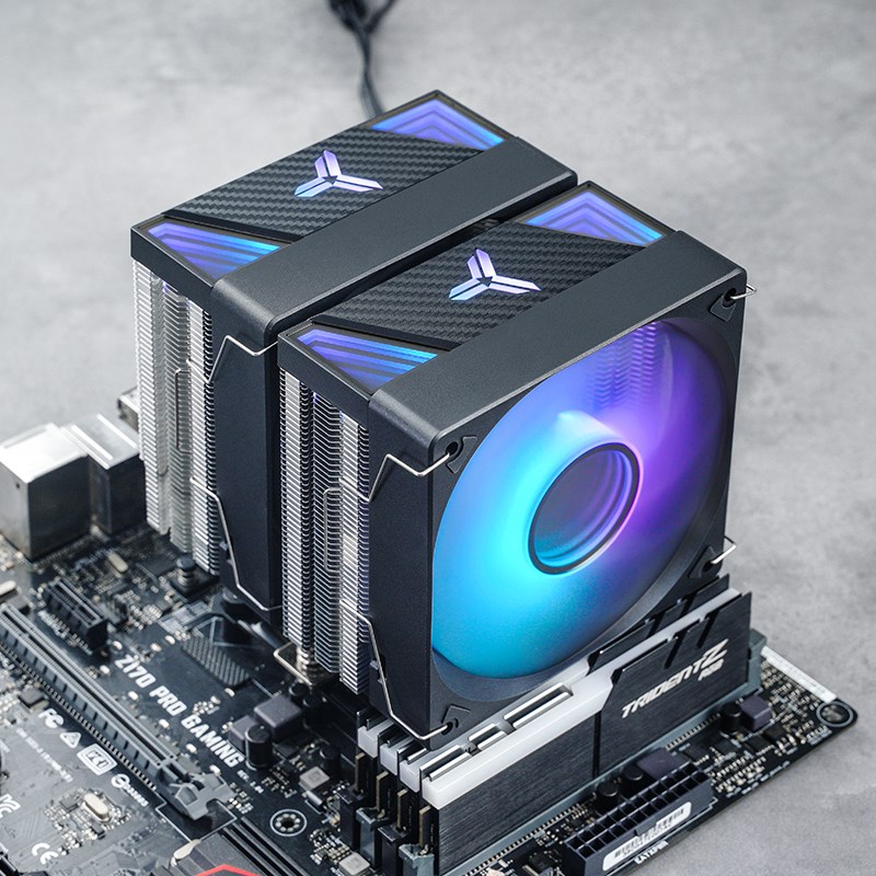 Jonsbo CR-3000 CPU Cooler Dual Tower, ARGB - 2x 120 mm, black-8