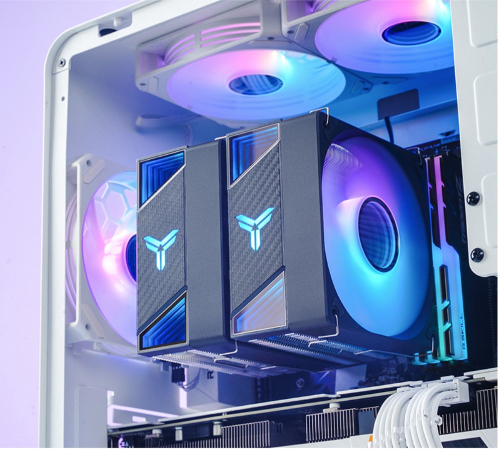 Jonsbo CR-3000 CPU Cooler Dual Tower, ARGB - 2x 120 mm, black-2