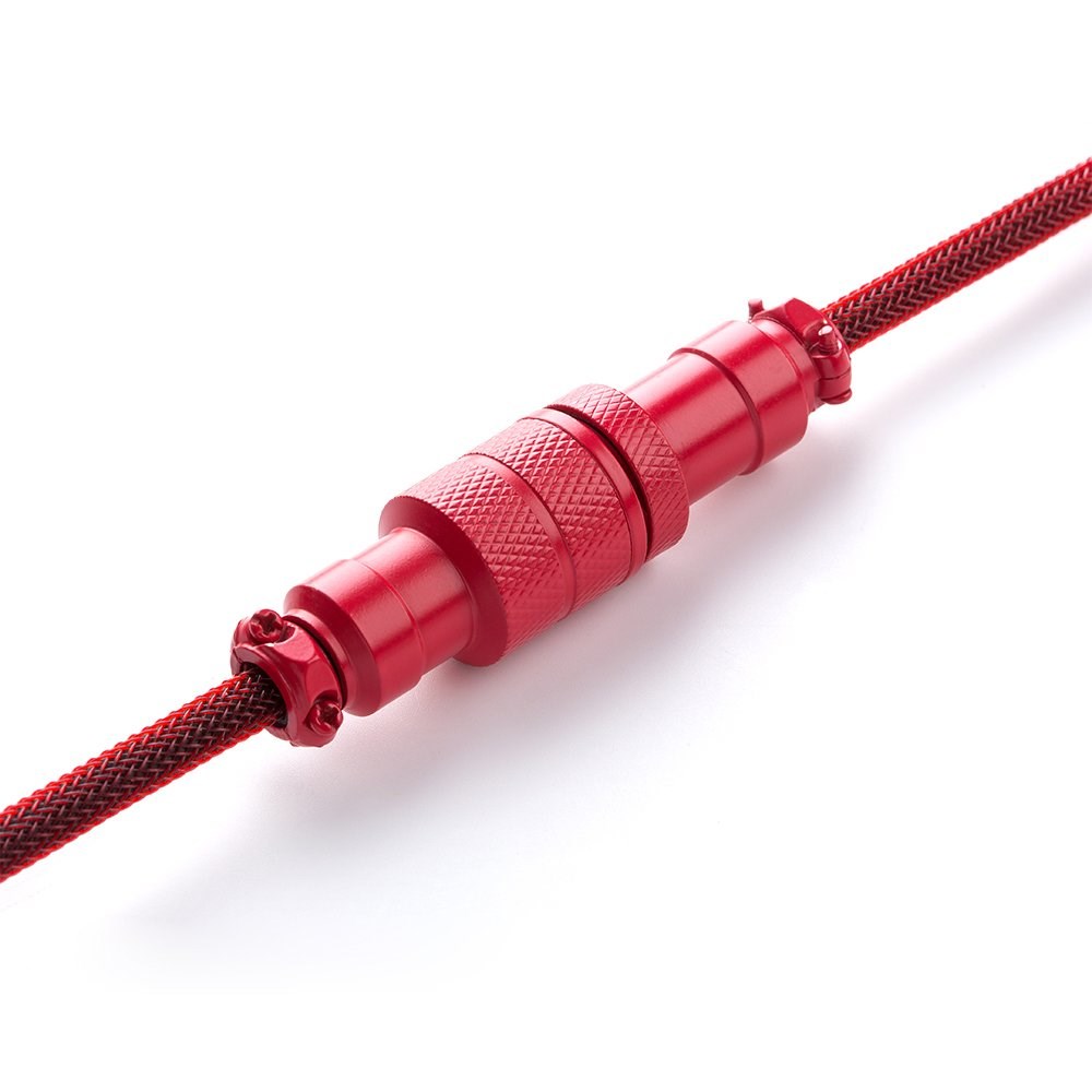 CableMod PRO Coiled Keyboard Cable USB-C to USB Type A, Republic Red - 150cm-3