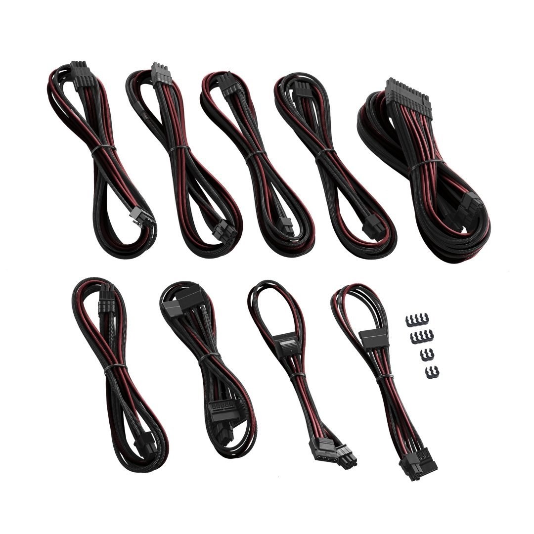 Kit kabela CableMod C-Series PRO ModMesh za Corsair AXi/HXi/RM (Yellow Label) - crna/krvavo crvena-1