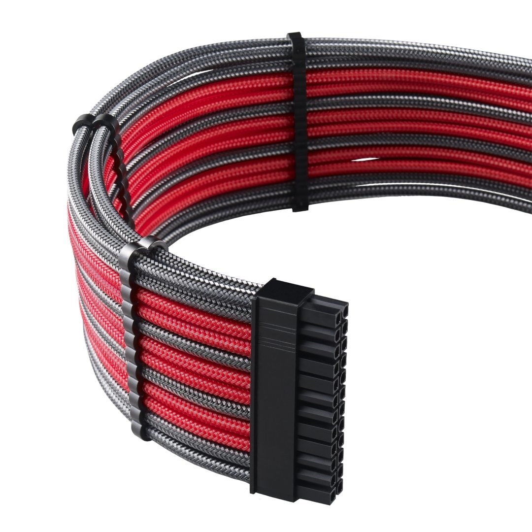 Kit kabela CableMod C-Series PRO ModMesh za Corsair AXi/HXi/RM (Yellow Label) - ugljen/crvena-4