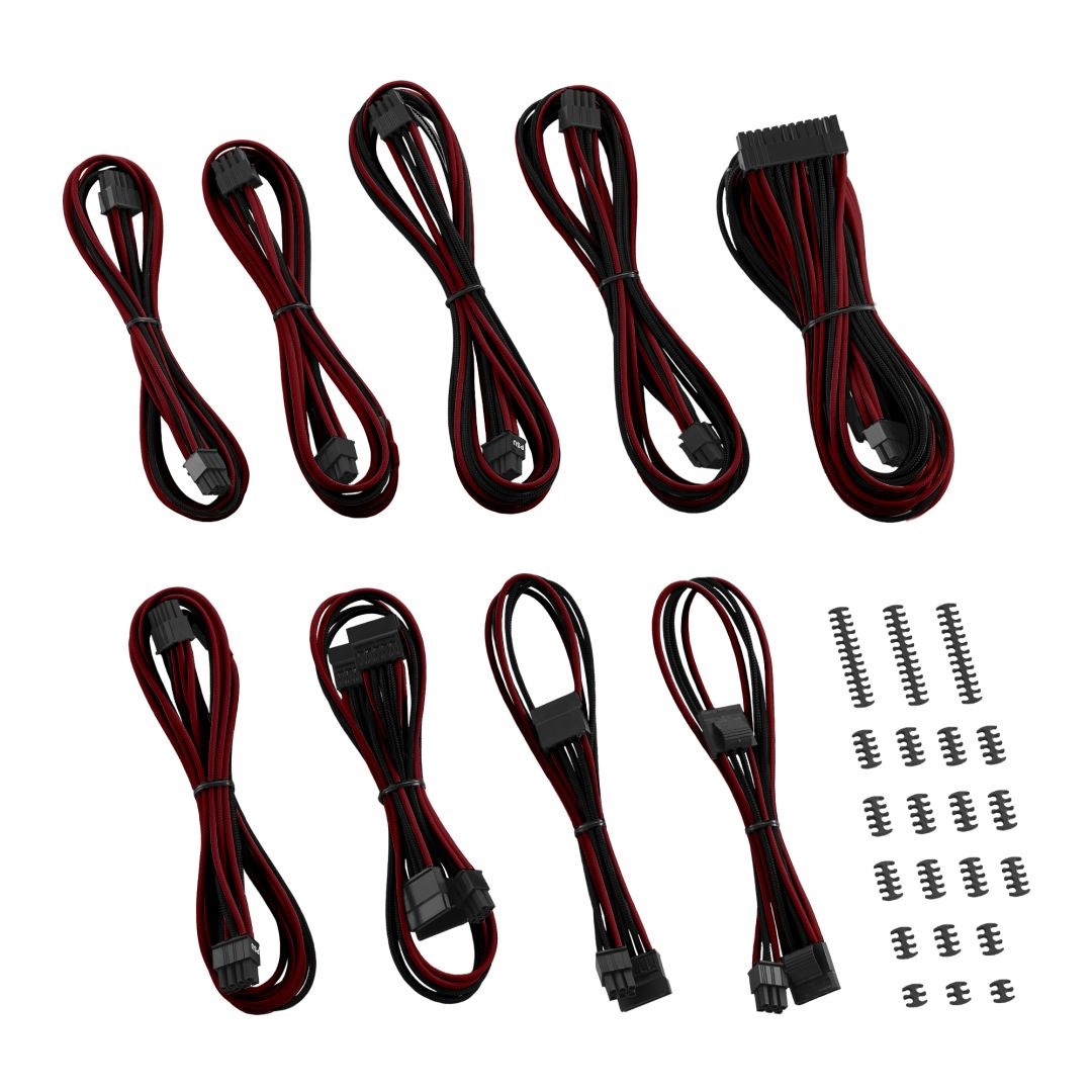 Kit kabela CableMod Classic ModMesh C-Series za Corsair RMi & RMx - crna/krvavo crvena-3