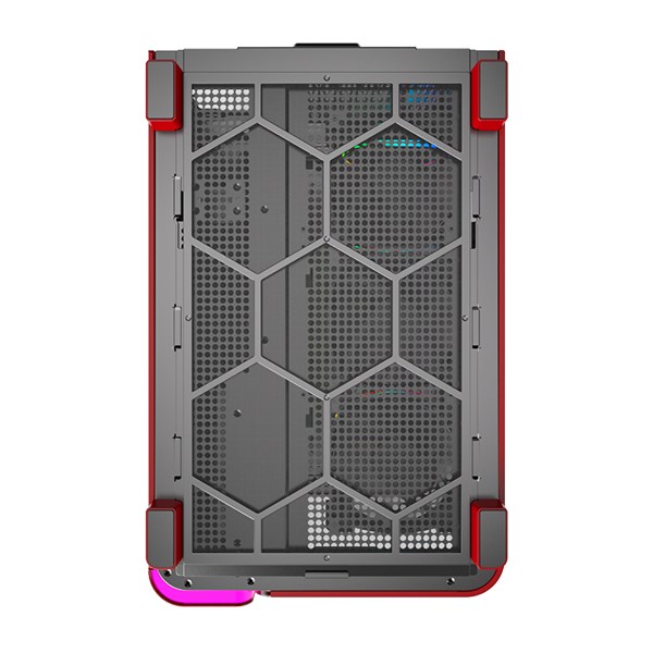 Kućište MONTECH KING 95 PRO (Midi-Tower, ARGB, Kaljeno Staklo, Crveno)