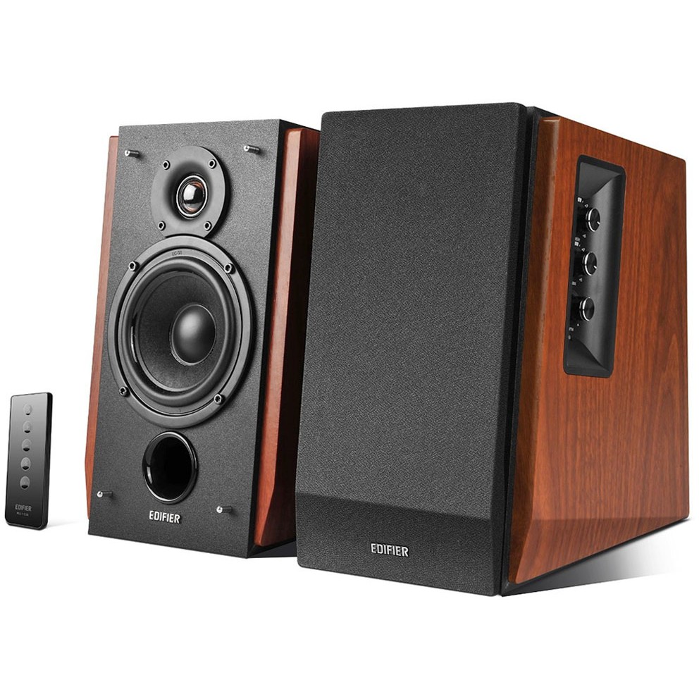 Edifier R1700BT 2.0 Bluetooth Bookshelf Speakers (Pair) - crna/brown-0