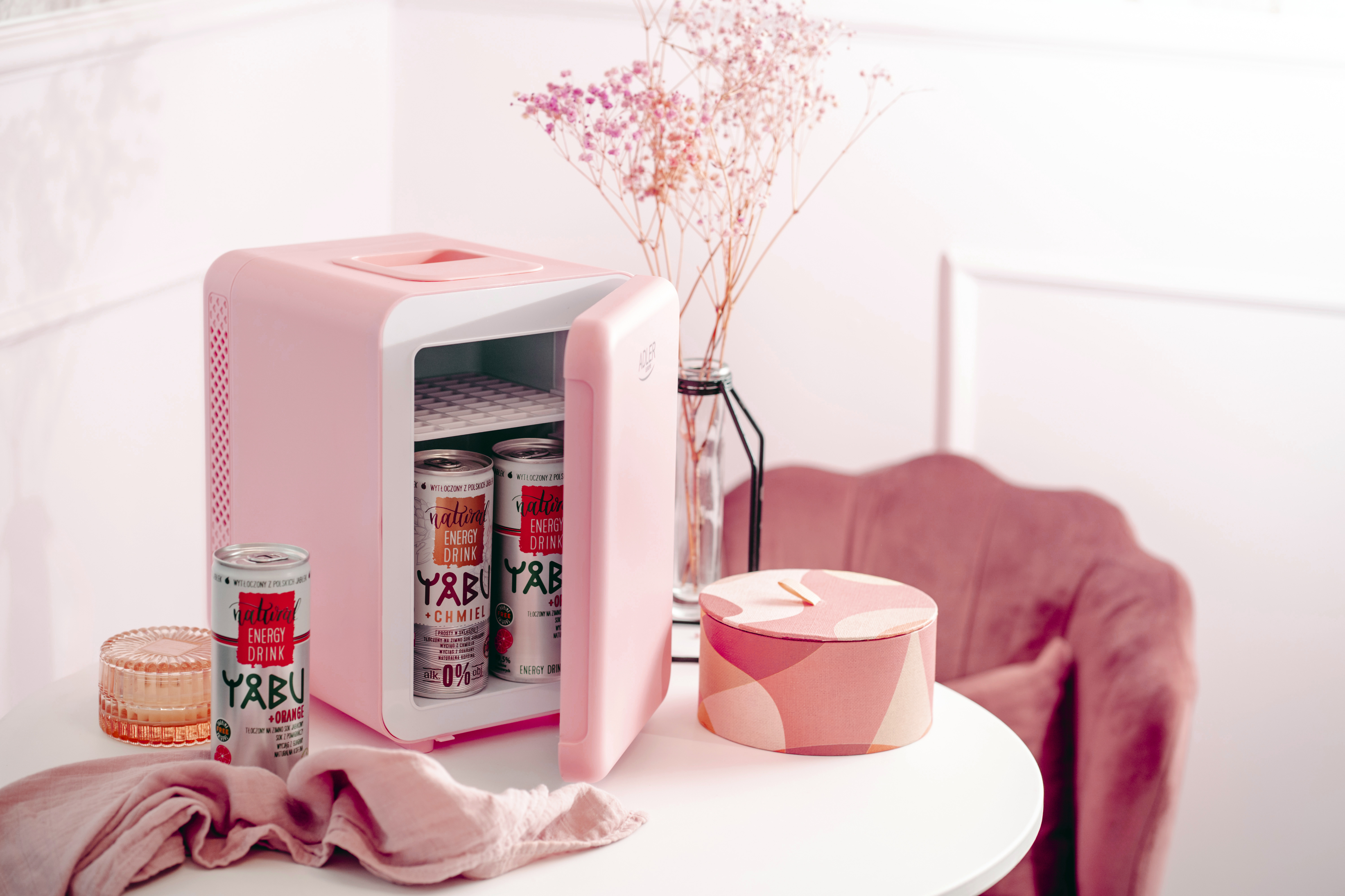Mini hladnjak ADLER AD 8084 (4 L) Pink-2