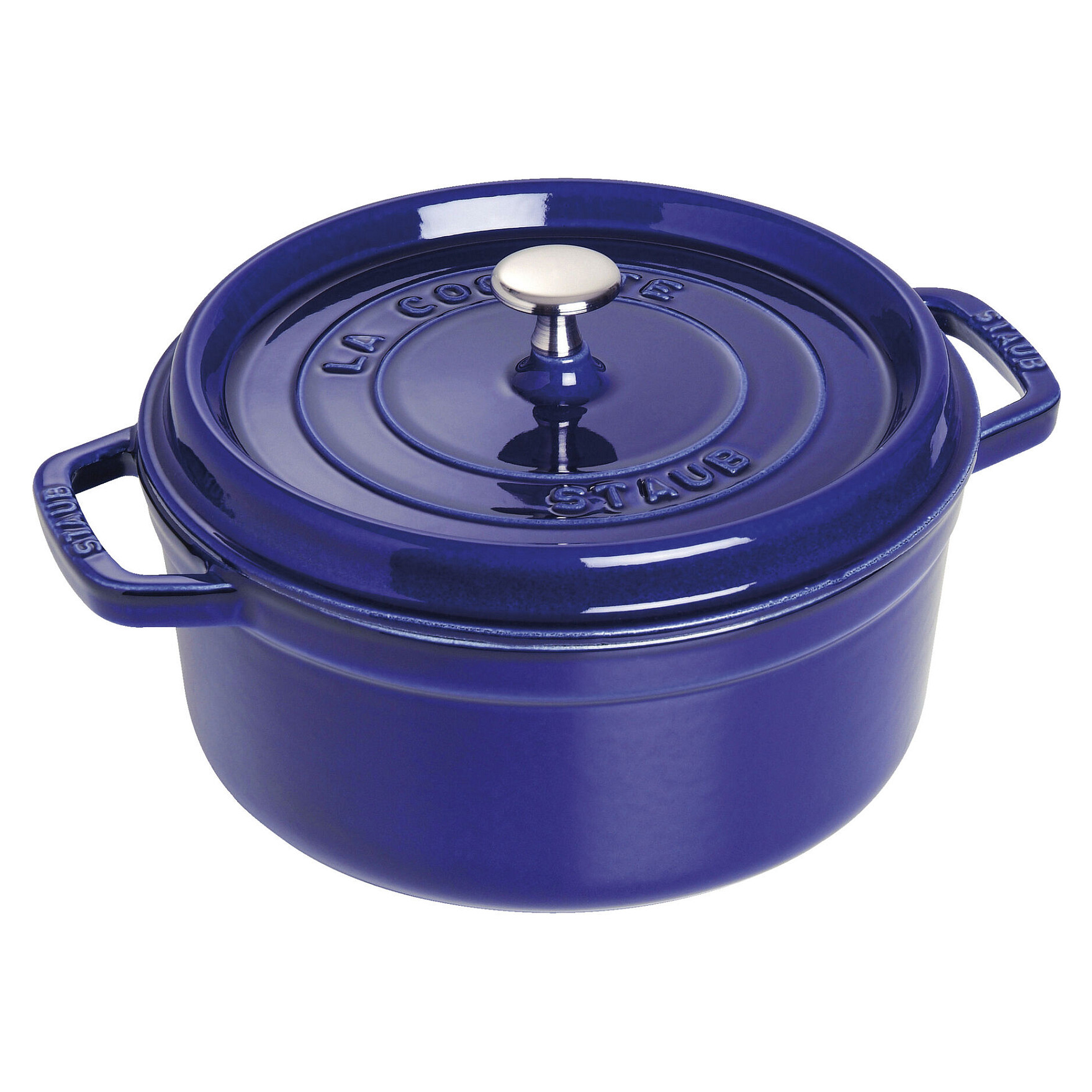 Lonac STAUB La Cocotte okrugli (26 cm, 5.25 L), plava boja-0
