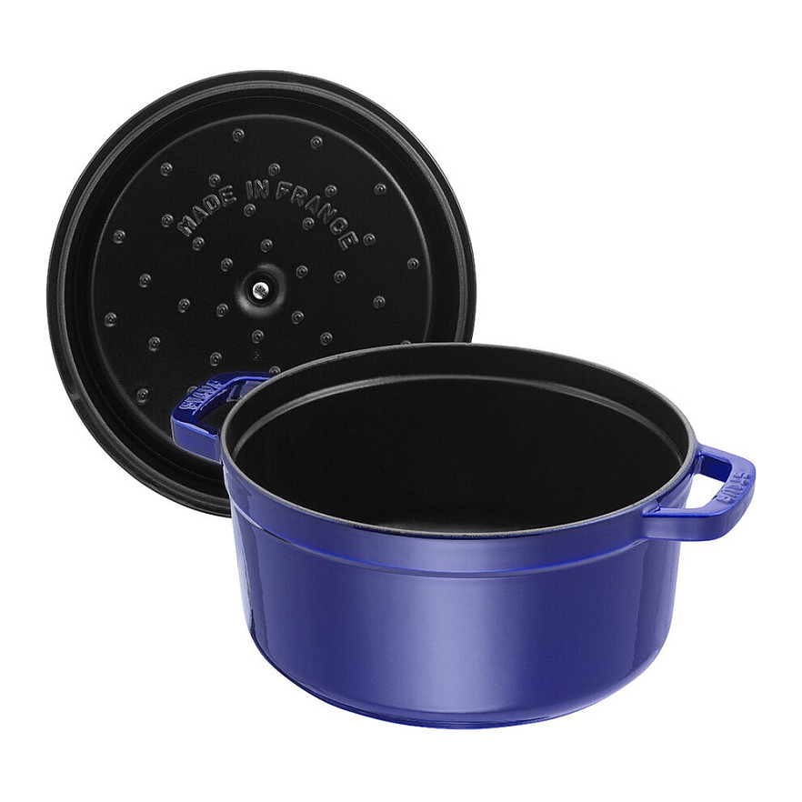 Lonac STAUB La Cocotte okrugli (26 cm, 5.25 L), plava boja-1