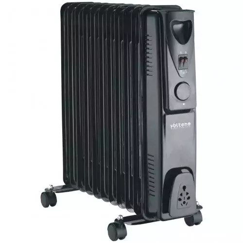 Uljni radijator VOLTENO VO2824 (13 rebara, 2500 W, crna boja)
