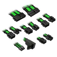 Kolink Core Pro produžni kabelski set 12V-2x6 Type 2 - Venom Green (pleteni kabeli)