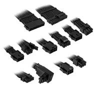Kolink Core Pro Braided Cable Extension Kit 12V-2x6 Type 1 - Jet Black-0