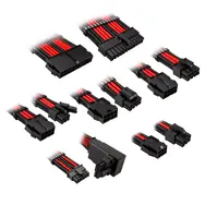 Kolink Core Pro produžni kabelski set 12V-2x6 Type 2 - Jet Black/Racing Red