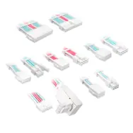 Kolink Core Pro Braided Cable Extension Kit 12V-2x6 Type 1 - Brilliant White/Neon Blue/Pure Pink (bijelo/neon plavo/čisto roza)-0