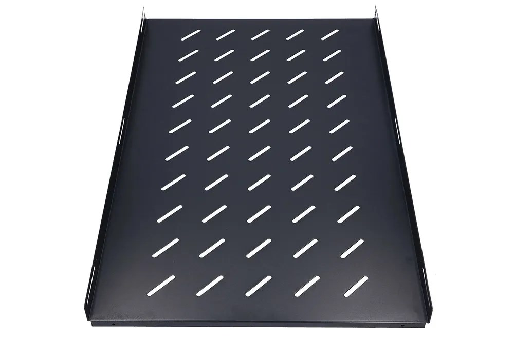 Extralink 1U 750mm Black | Shelf | 19", 752 x 472mm, spot mounted, for cabinets with a depth of 1000mm-0