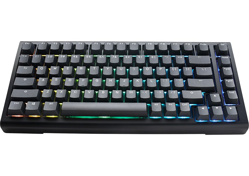 Gaming tipkovnica DUCKY Tinker 75 (RGB, MX-Speed Silver, ANSI, crna)-0