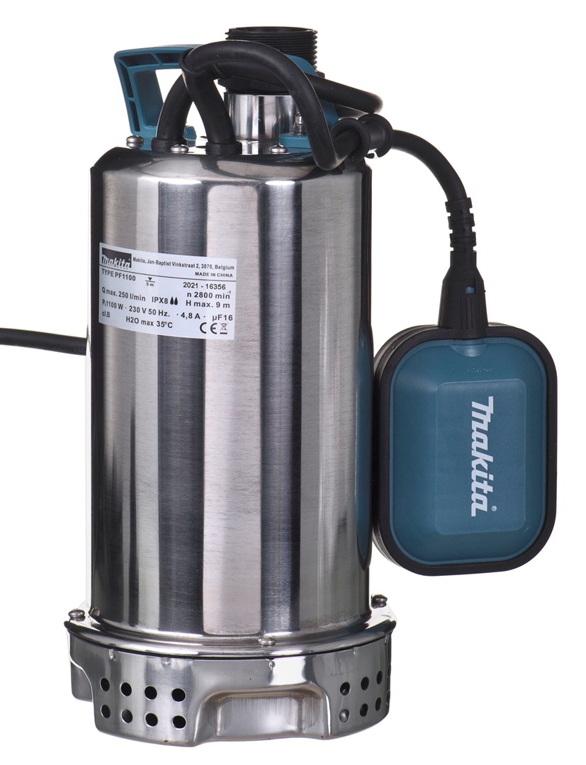 Pumpa za čistu vodu MAKITA PF1100 (1100W, 250 l/min, inox)-2