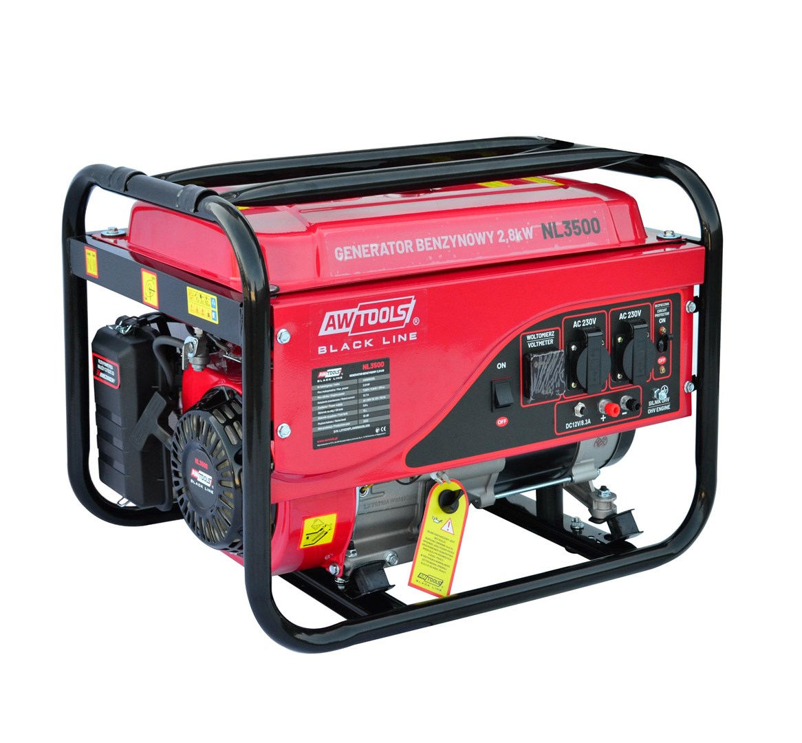 Benzinski generator AWTOOLS 2.8kW 230V BLACK LINE (crna)-4