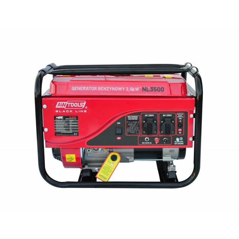 Benzinski generator AWTOOLS 2.8kW 230V BLACK LINE (crna)-1