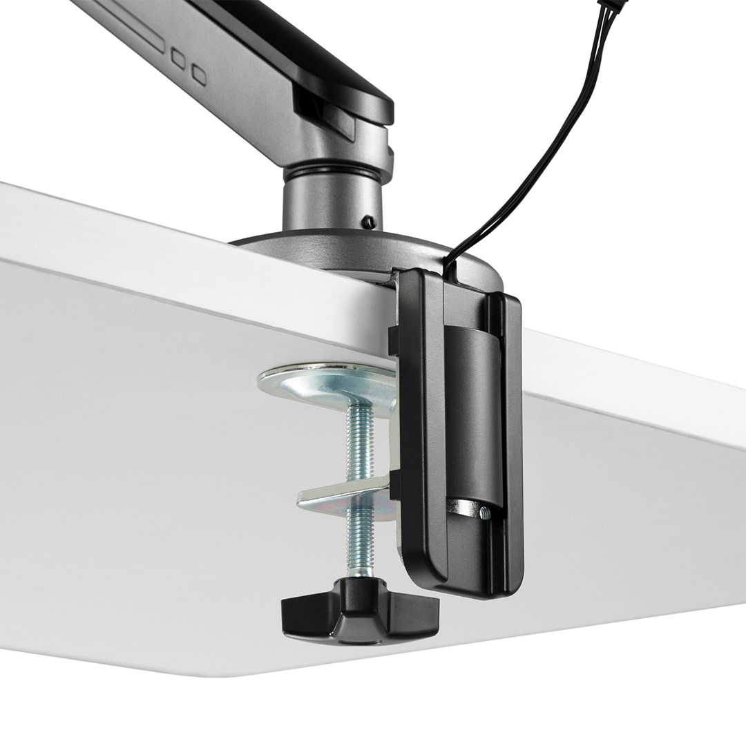 Nosač monitora NANORS (17-32", s RGB LED osvjetljenjem, stolni, visina podesiva, okretni, nagibni, max. 9kg, VESA 75x75 / 100x100)-19