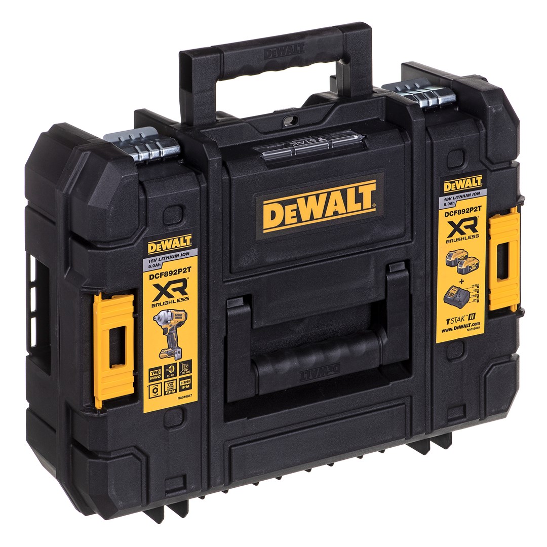 Ključ DEWALT XR18V 1/2'' 2xaku5,0ah, TSTAK-9