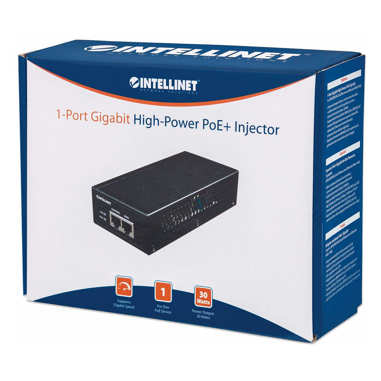 PoE Injektor INTELLINET 560566 Gigabit High-Power PoE+ (30W, IEEE 802.3at/af)-6