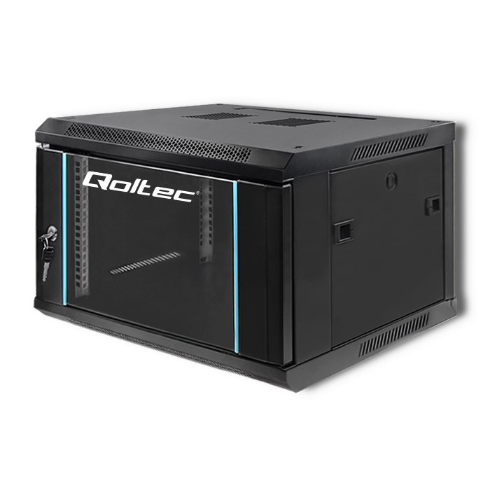Mrežni ormar QOLTEC 54465 (19", 6U, 600x600mm, zidni)-6