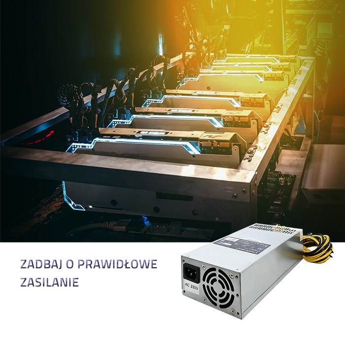 Napajanje QOLTEC 50177 (1600 W, 80 PLUS Gold, 10 x PCI-E 6P)-2