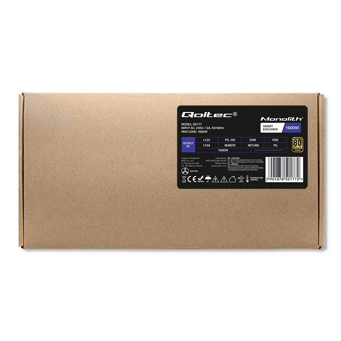Napajanje QOLTEC 50177 (1600 W, 80 PLUS Gold, 10 x PCI-E 6P)-10