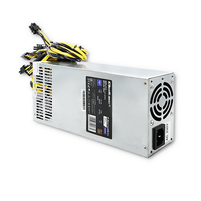 Napajanje QOLTEC 50177 (1600 W, 80 PLUS Gold, 10 x PCI-E 6P)-0