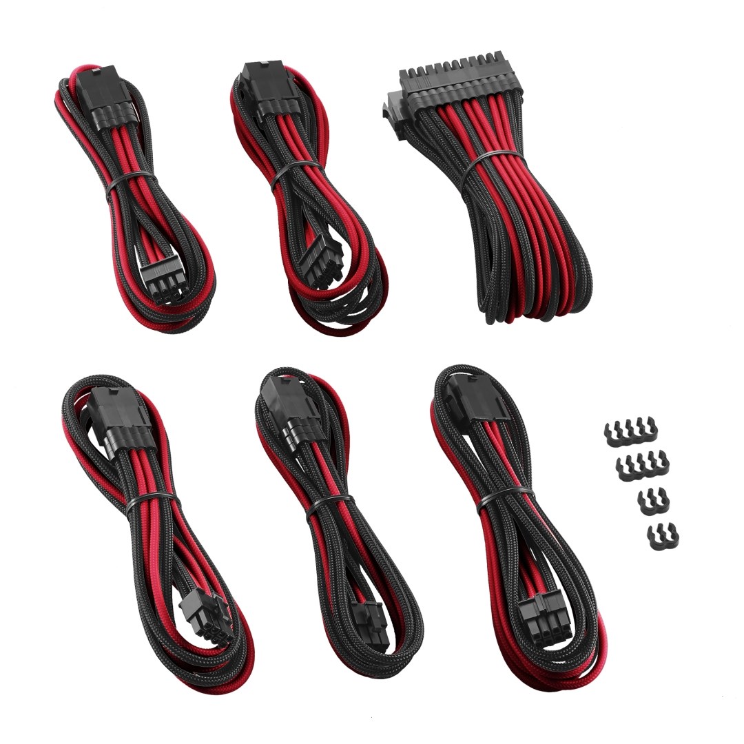 Kit za produženje kabela CableMod PRO ModMesh - crno/crveno-1