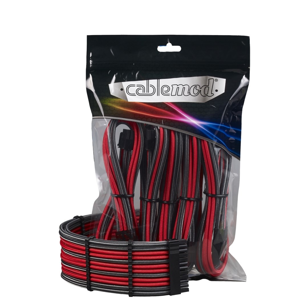 Unutarnji napojni kabel Cablemod CM-PCAB-BKIT-NKCR-3PK-R (Boja Karbon, Crvena)-4