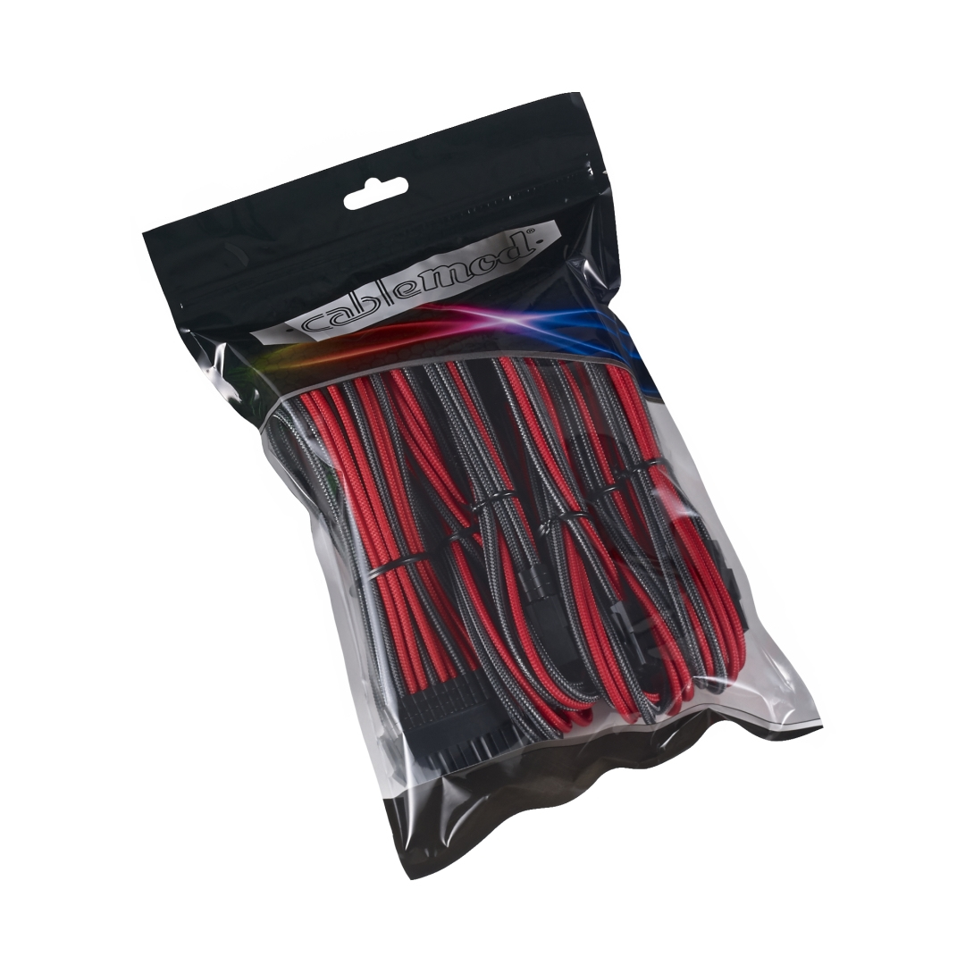 Unutarnji napojni kabel Cablemod CM-PCAB-BKIT-NKCR-3PK-R (Boja Karbon, Crvena)-3