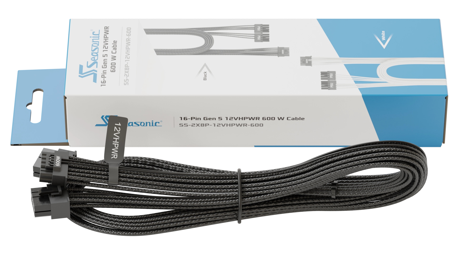 Adapterski kabel SEASONIC 12VHPWR PCIe 5.0 (crni)-5