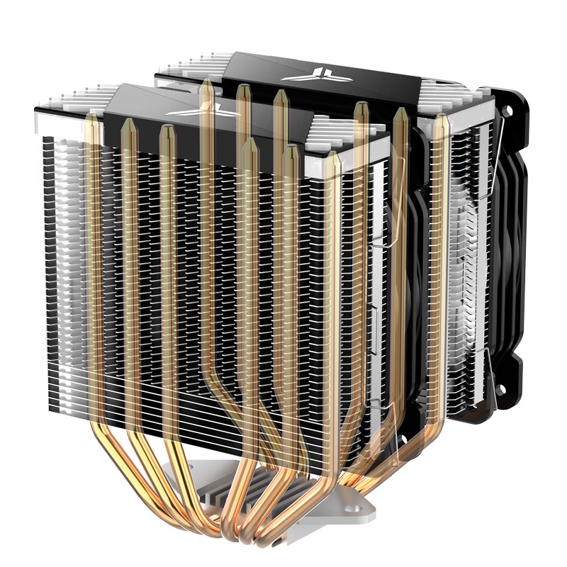 CPU Cooler JONSBO CR-2000 GT (Dual Tower, ARGB, 2x 120mm, crna)-9