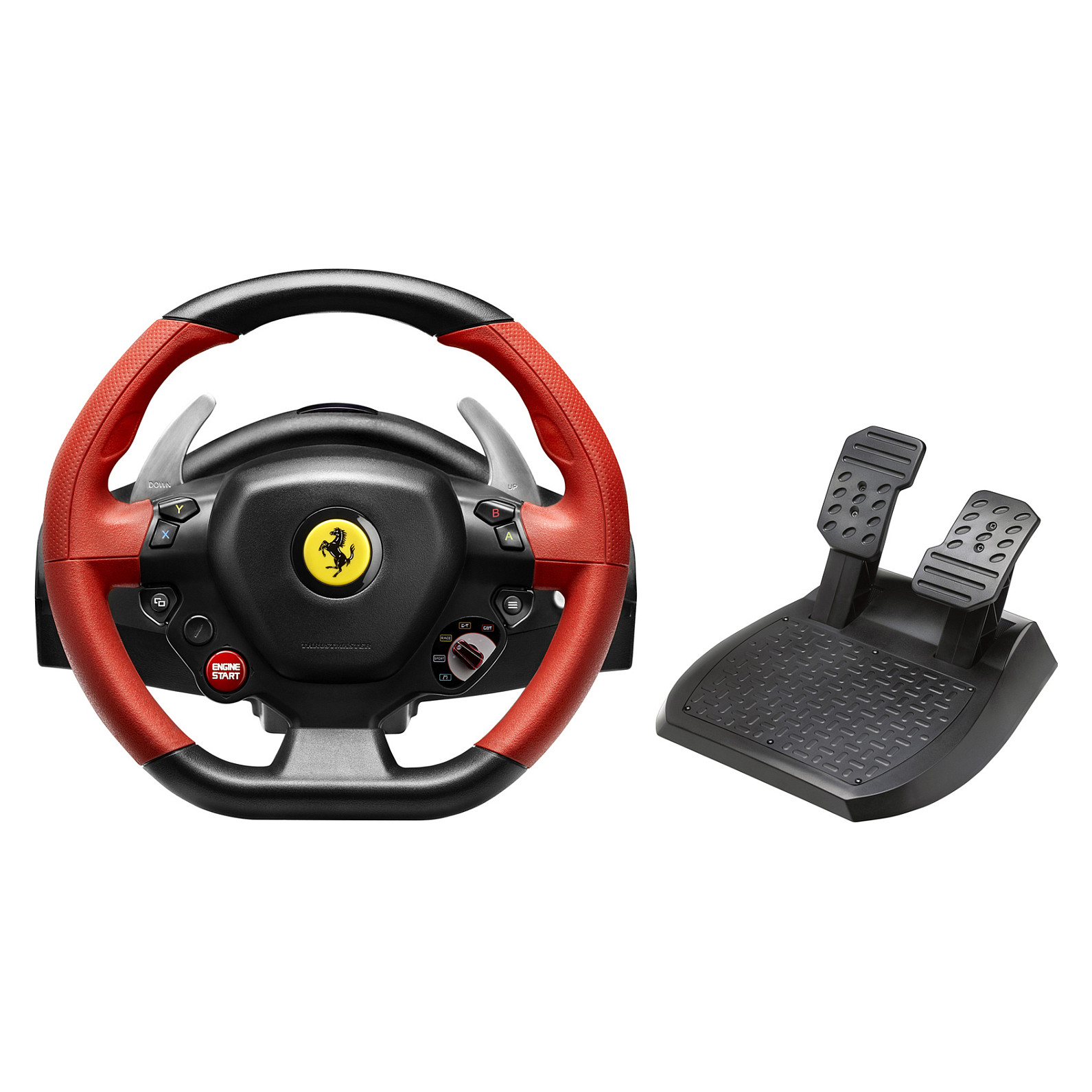 Thrustmaster Ferrari 458 Spider Black, Red Steering wheel + Pedals Xbox One