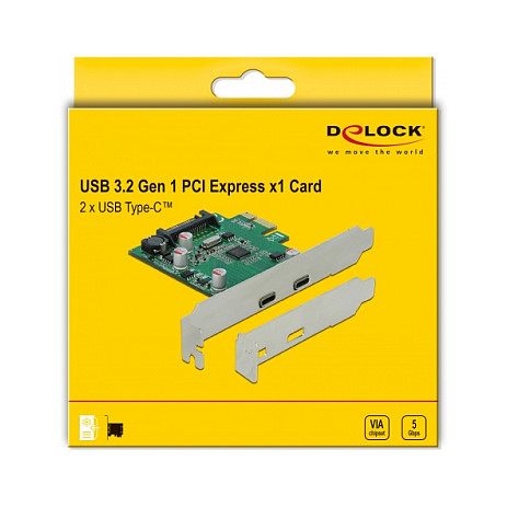 Delock PCIe 2.0 kartica sa 2x USB-C 3.2 Gen 1 porta-3