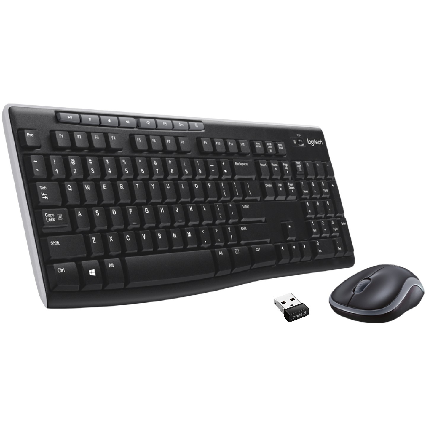 Bežični komplet LOGITECH MK270 (bežična tipkovnica i miš) – internacionalna non HR tipkovnica