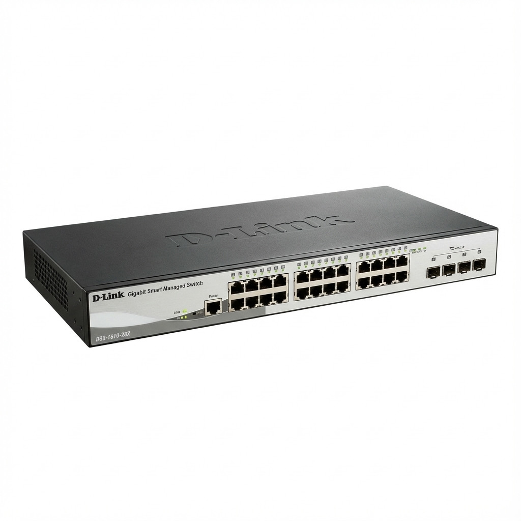 Switch D-LINK DGS-1510 (Managed L3, Gigabit Ethernet, 24 porta, 4 SFP+ utora, Crni)