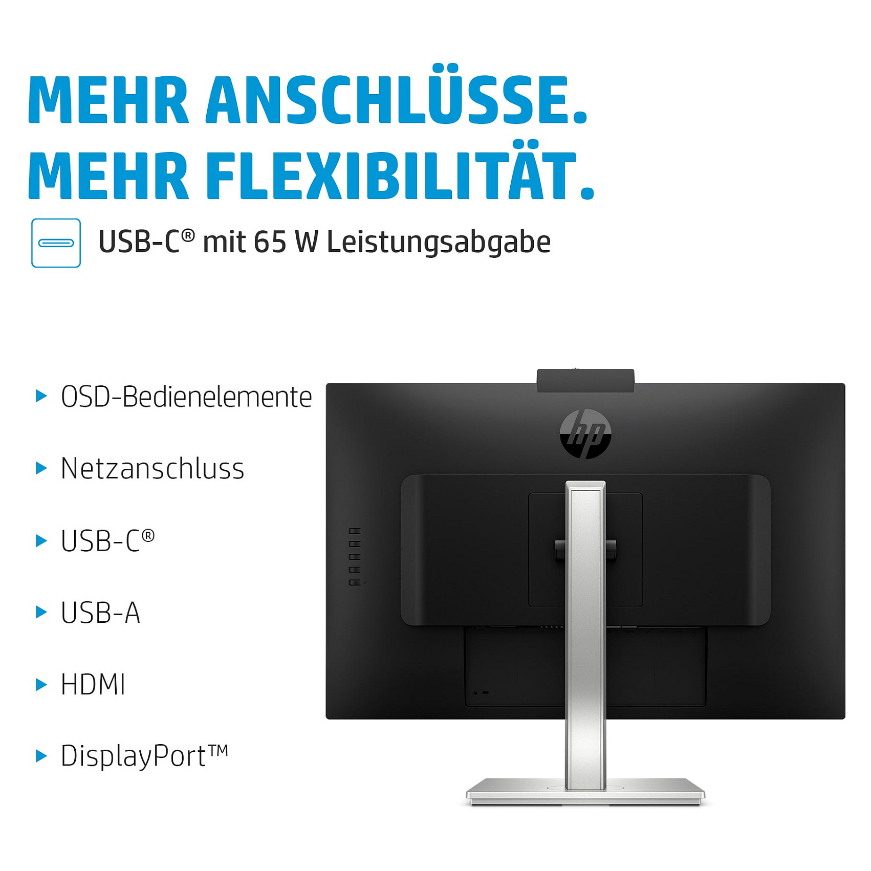 Monitor HEWLETT PACKARD E27m G4 (27 inča, 2560 x 1440, IPS, 75 Hz, 5 ms, 5 MP kamera)-15