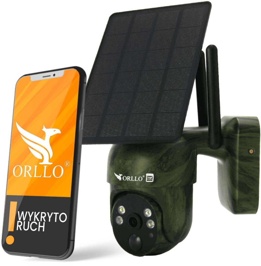 Bežična 4G LTE nadzorna kamera ORLLO TZ1 MORO (5MP, Solarna, PTZ, AI detekcija)-0