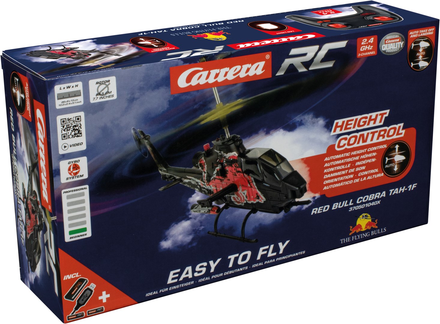 Radio helicopter Red Bull Cobra TAH-1F CARC 2.4GHz 501040 Carrera-3