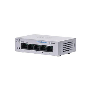 Mrežni prekidač CISCO CBS110 UNMANAGED 5-PORT GE/DESKTOP EXT PS (5-portni, neupravljani, za stolno računalo)