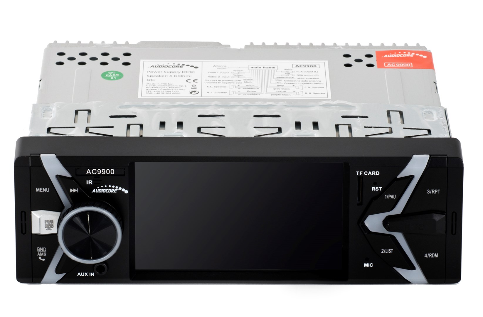 Auto radio AUDIOCORE AC9900 (Bluetooth handsfree, MP3/WMA, FM, USB 2.0, daljinski upravljač)-1