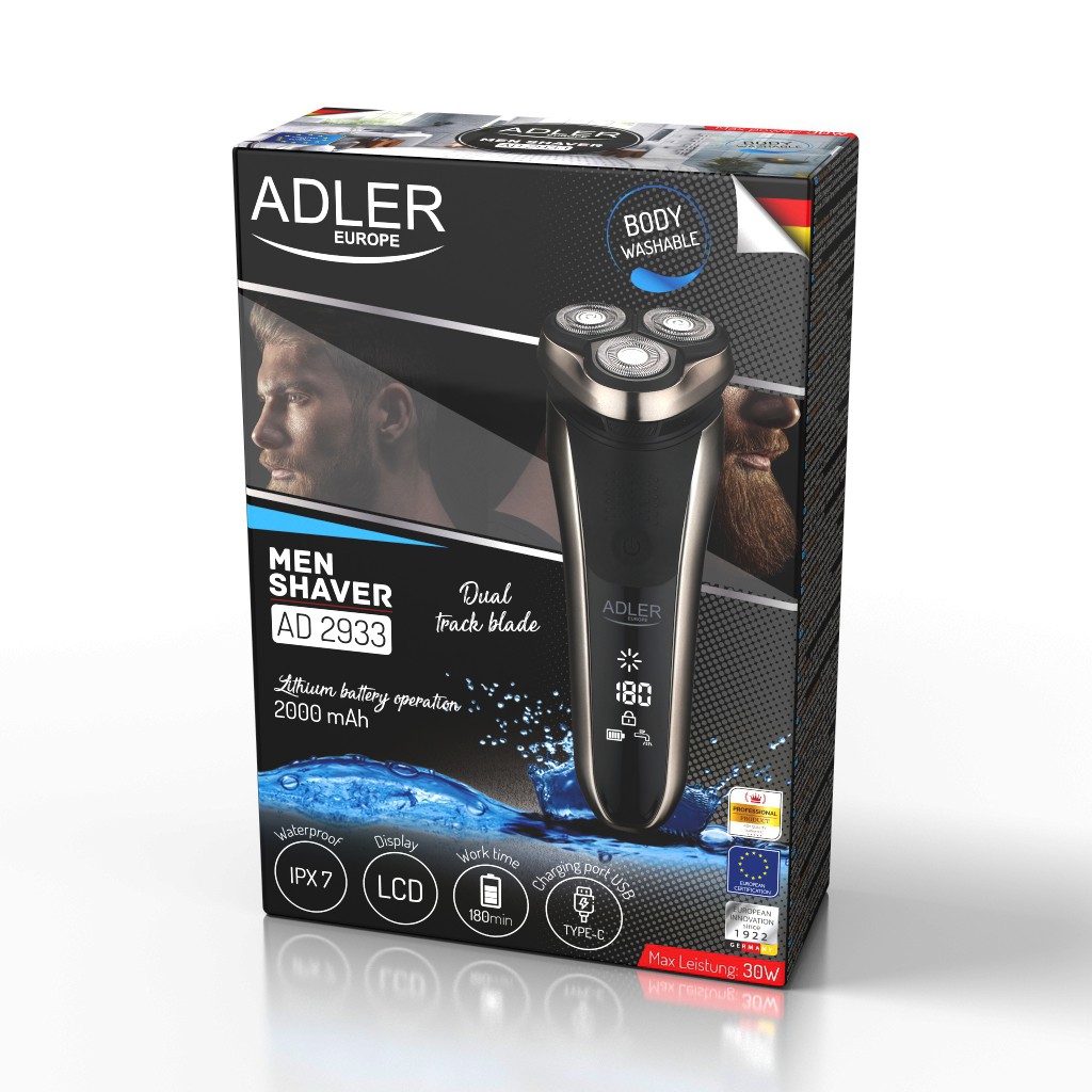 Električni brijač ADLER AD 2933 (bežični, LED display)-10