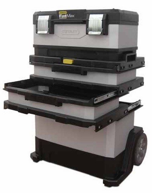 Stanley 1-95-622 small parts/tool box Metal, Plastic Black, Grey-1