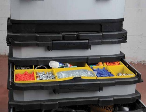 Stanley 1-95-622 small parts/tool box Metal, Plastic Black, Grey-8