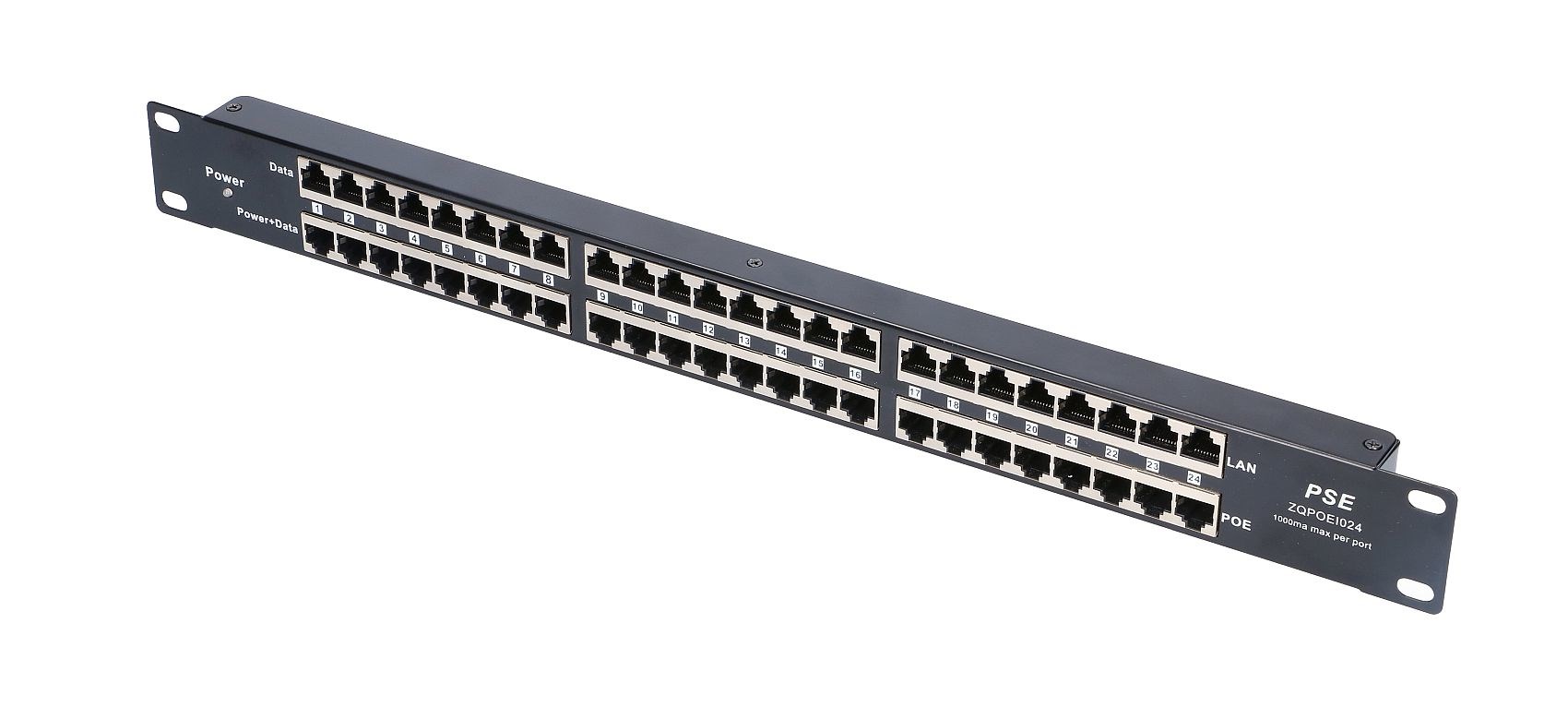 PoE injektor EXTRALINK EX.2015 (24 porta 10/100 Mbit/s, rack 19", 1U)-2
