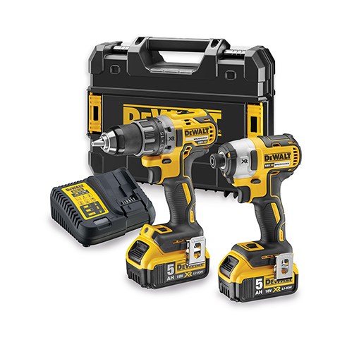 Električni odvijač/udarni odvijač DEWALT DCK268P2T-QW (Crni, Žuti)