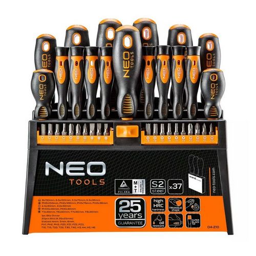 Set odvijača i bitova NEO TOOLS 04-210 (37 komada)