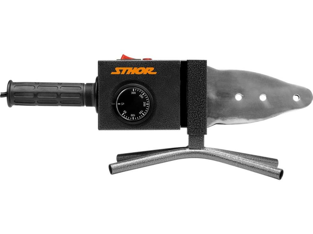 Aparat za zavarivanje termoplastičnih cijevi STHOR 78912 (cijevi 20-63 mm, do 300 °C, 6 nastavaka)-0